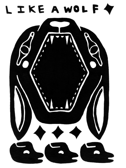 Keya Tama PRINT – Like A Wolf